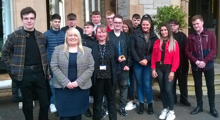 First year students from the Level 3 Business took time out to visit the Culloden Hotel, Cultra but it was strictly business. 